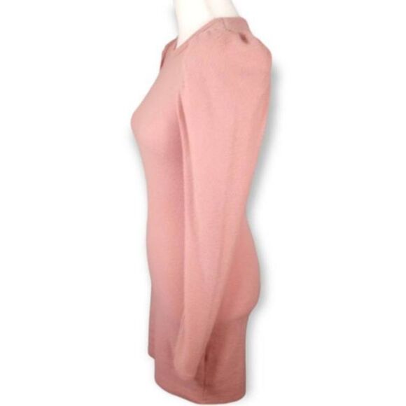 PUBLIX BLUSH PINK PUFF SLEEVE BOAT SWEATER DRESS SZ.S EUC. - Picture 4 of 7